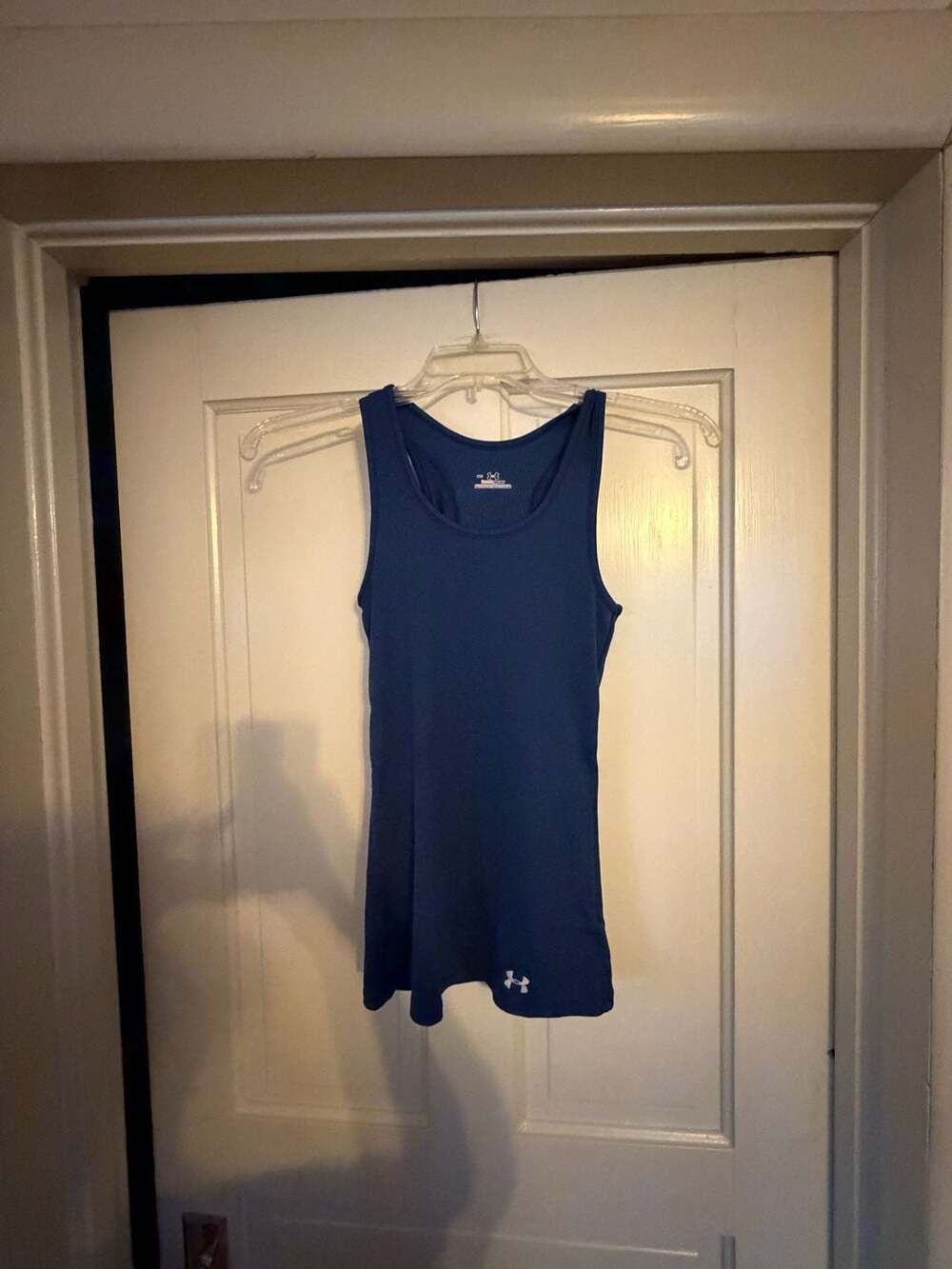 Under Armour HeatGear Women's Blue Athletic Racerback Tank Top Size Small